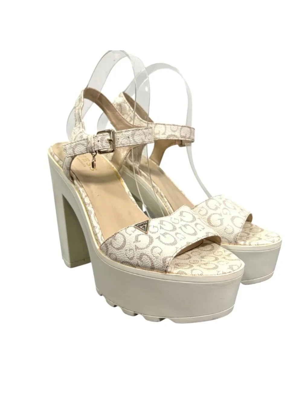 Vintage Guess 90s Y2k Chunky Platform Heels Size 10